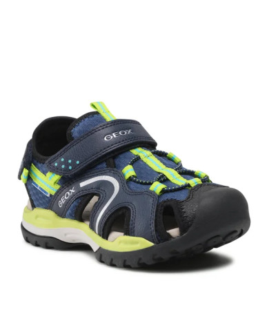 SANDALI GEOX JUNIOR J BOREALIS B. B - MESH+SIN.CER DK BLUE/LIME J250RB 014ME C4052