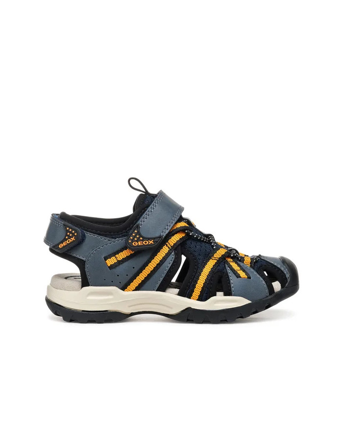 SANDALO GEOX BAMBINO  J BOREALIS B. B - MESH+SIN.CER NAVY/ORANGE J450RB 014ME C0659/A