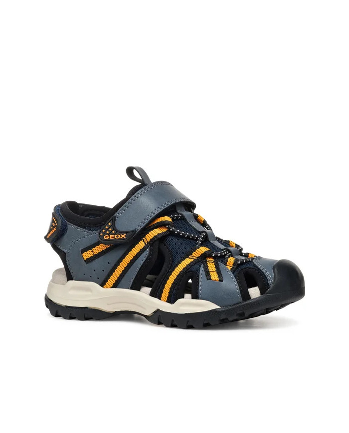 SANDALO GEOX BAMBINO  J BOREALIS B. B - MESH+SIN.CER NAVY/ORANGE J450RB 014ME C0659/A
