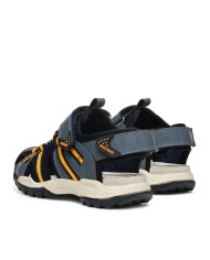 SANDALO GEOX BAMBINO  J BOREALIS B. B - MESH+SIN.CER NAVY/ORANGE J450RB 014ME C0659/A