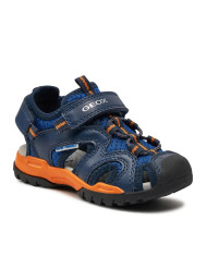 SANDALO GEOX BAMBINO J BOREALIS B. C - MESH+ECOP BO ROYAL/ORANGE J450RC 014BU C0685/B