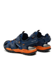 SANDALO GEOX BAMBINO J BOREALIS B. C - MESH+ECOP BO ROYAL/ORANGE J450RC 014BU C0685/B