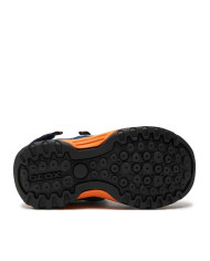 SANDALO GEOX BAMBINO J BOREALIS B. C - MESH+ECOP BO ROYAL/ORANGE J450RC 014BU C0685/B