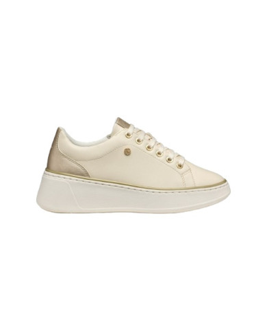 SNEAKERS GEOX DONNA     D SUNNETTY A - GBK+GBK PERL.   PAPYRUS/LT GOLD  D55YHA 054AJ C1S2L