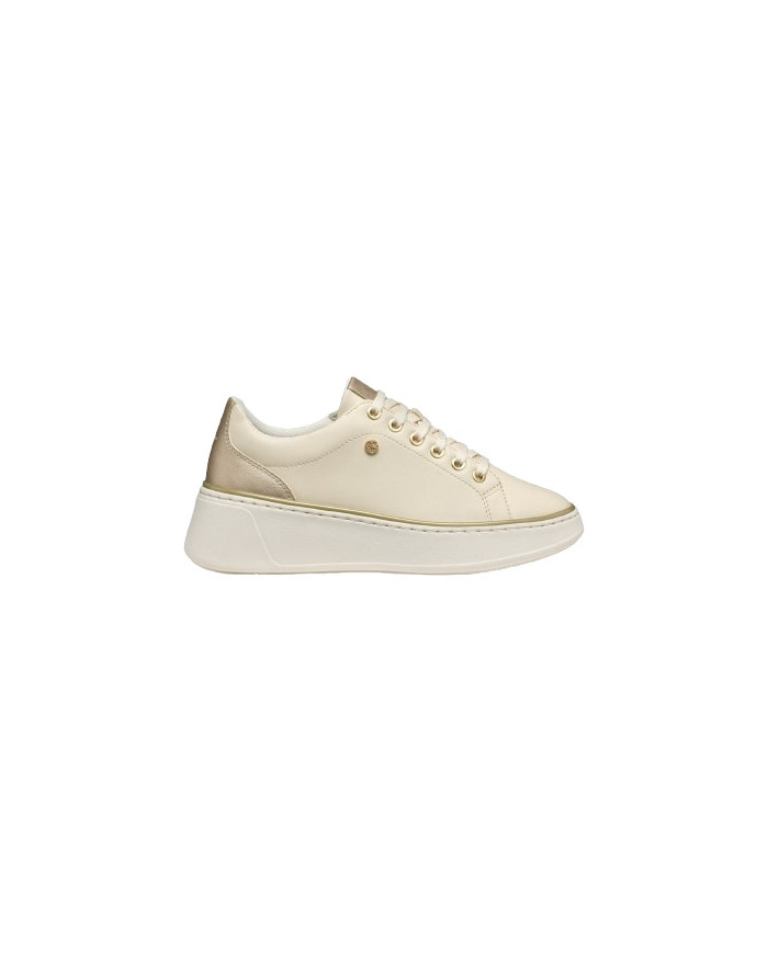 SNEAKERS GEOX DONNA     D SUNNETTY A - GBK+GBK PERL.   PAPYRUS/LT GOLD  D55YHA 054AJ C1S2L
