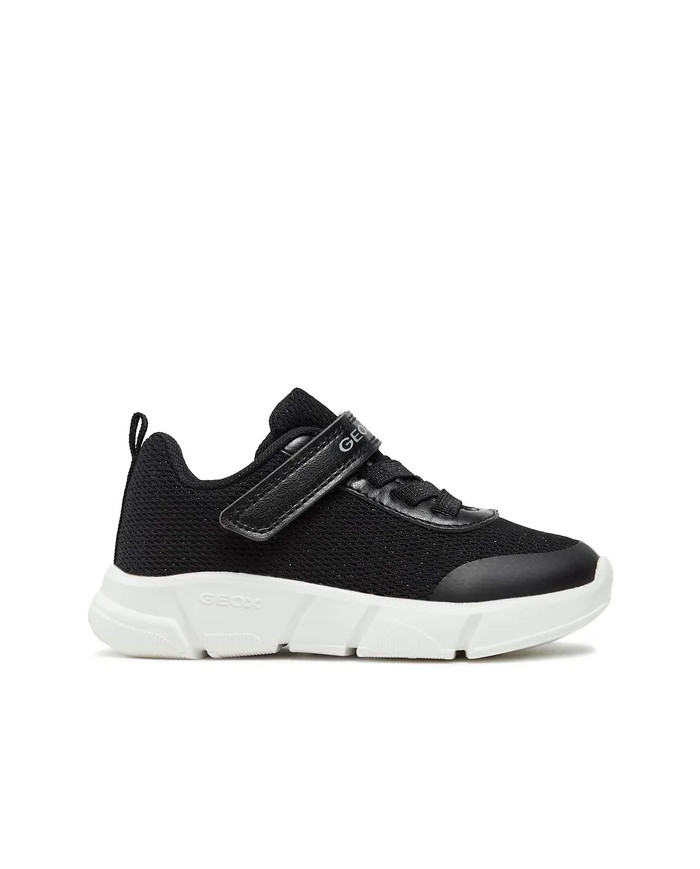 SNEAKERS GEOX BAMBINA J ARIL G. D - TES.BRIL+GBK PER BLACK  TG:36-39 J36DLD 0ASAJ C9999