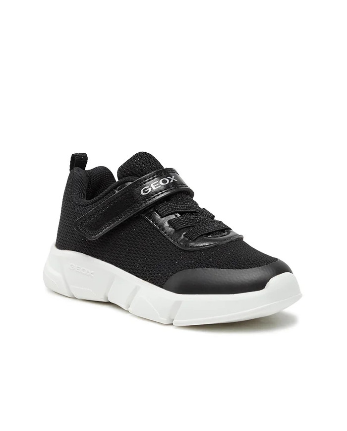 SNEAKERS GEOX BAMBINA J ARIL G. D - TES.BRIL+GBK PER BLACK  TG:36-39 J36DLD 0ASAJ C9999