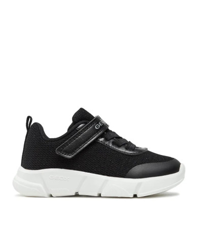SNEAKERS GEOX BAMBINA J ARIL G. D - TES.BRIL+GBK PER BLACK  TG:28-35 J36DLD 0ASAJ C9999