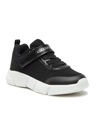 SNEAKERS GEOX BAMBINA J ARIL G. D - TES.BRIL+GBK PER BLACK  TG:28-35 J36DLD 0ASAJ C9999