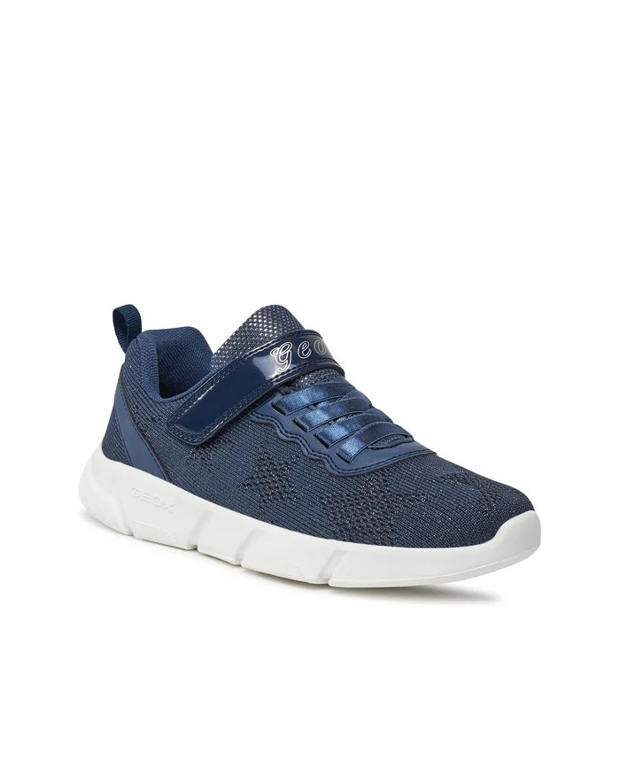 SNEAKERS GEOX BAMBINA J ARIL G. D - SHI.KNIT.TEX+SIN LT NAVY TG:28/35 J25DLD 07QBC C4343/B