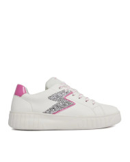 SNEAKERS  GEOX BAMBINA  J MIKIROSHI A - VI.SIN+TES.GLI WHITE/FUCHSIA  TG:36-39 J45DVA 0BCEW C0563/B