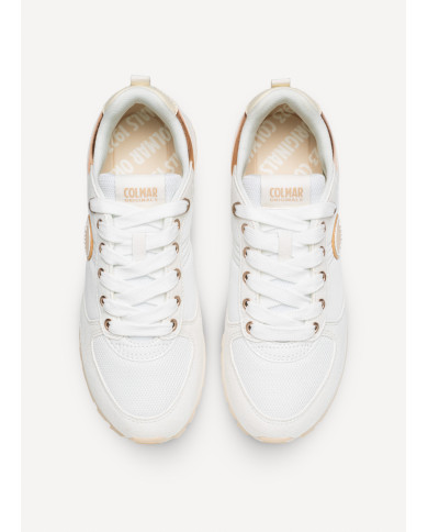 SNEAKERS COLMAR DONNA TRAVIS AUTHENTIC WHITE-BEIGE TRAVIS A  050