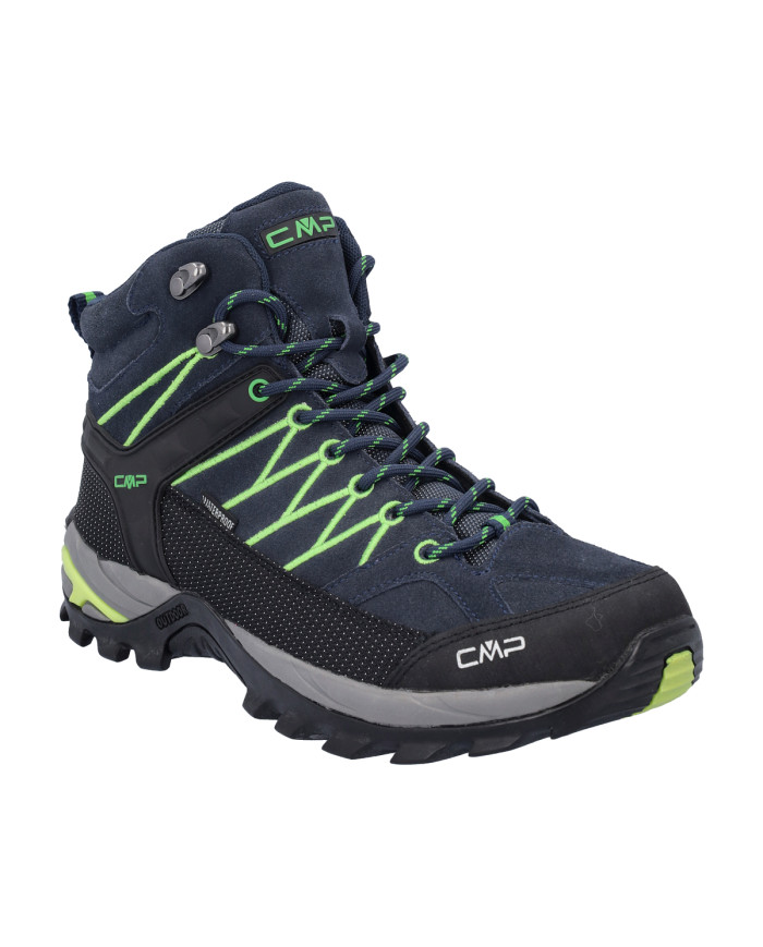 SCARPONCINI CMP UOMO RIGEL MID TREKKING SHOES WP B.BLUE-GECKO WATERPROFF 3Q12947 51AK 