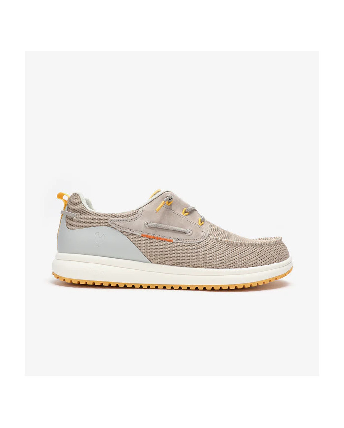 MOCASSINI PITAS UOMO SCARPA DA VELA BAY BEIGE S26M-WVE-BAY