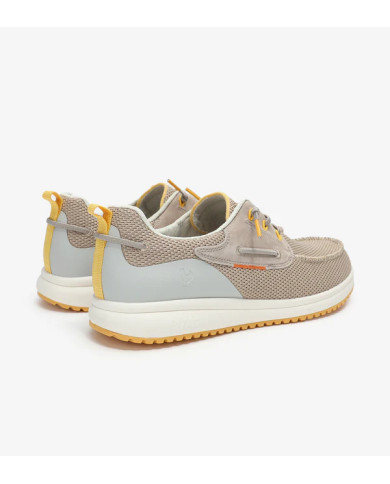 MOCASSINI PITAS UOMO SCARPA DA VELA BAY BEIGE S26M-WVE-BAY