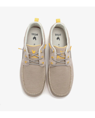 MOCASSINI PITAS UOMO SCARPA DA VELA BAY BEIGE S26M-WVE-BAY