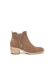 STIVALETTI CON TACCO NEROGIARDINI DONNA VELOUR MOU VELOUR MOU TR BASILEA NATURALE E615120D/442