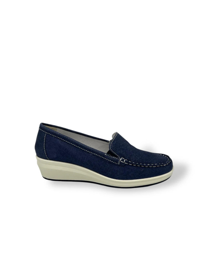 MOCASSINO ENVAL SOFT DONNA SCAMOSC.FEDE BLU 7751800