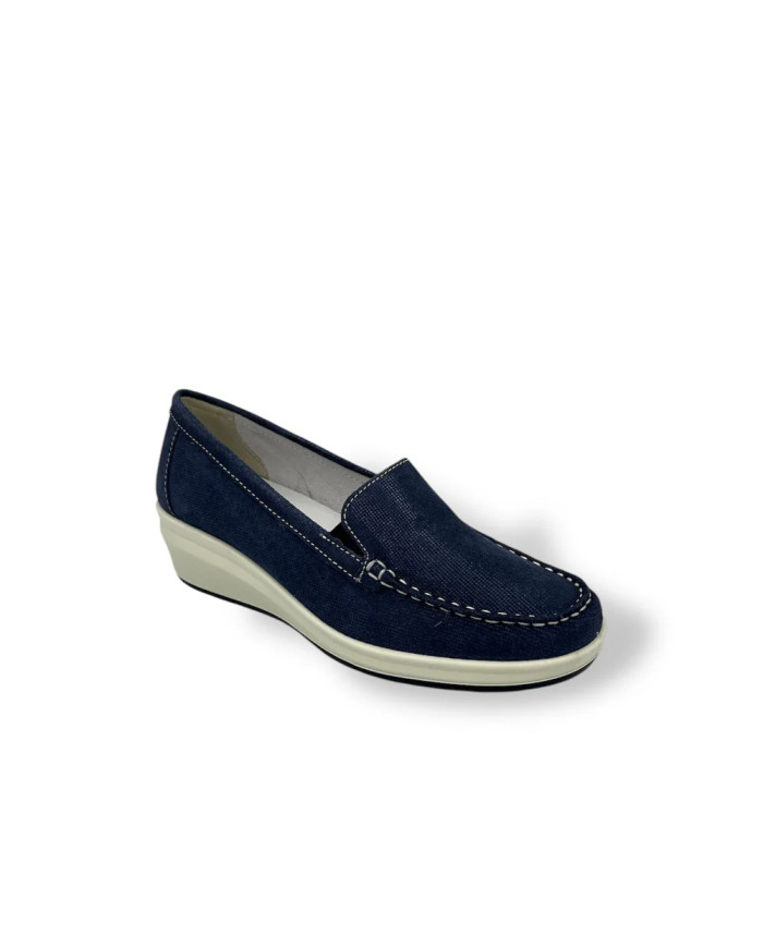 MOCASSINO ENVAL SOFT DONNA SCAMOSC.FEDE BLU 7751800