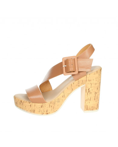 SANDALI CON TACCO REPO PHIL GATIER DONNA CIUOIO 58281-E2/CUOIO