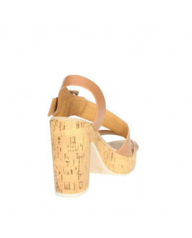 SANDALI CON TACCO REPO PHIL GATIER DONNA CIUOIO 58281-E2/CUOIO