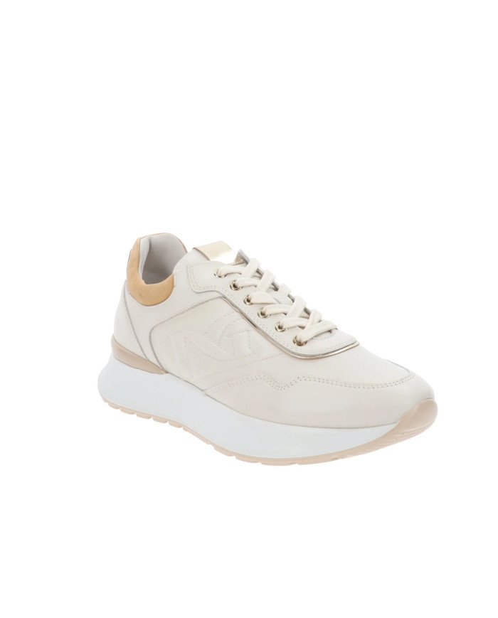 SNEAKERS NEROGIARDINI DONNA VELVET OSSO 0100 T.BRILL PLATINO 6074 SIERRA SIGARO PU.BIDEN E512884D/713