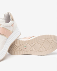 SNEAKERS NEROGIARDINI DONNA VELVET OSSO 0100 NAPPA PANDORA ROSA ETOILE MIELE PU.EVORA E512911D/713