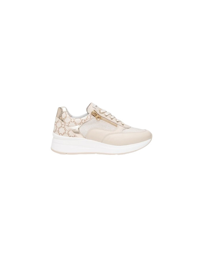 SNEAKERS NEROGIARDINI DONNA VELVET MILK 1039 T.RETE CHIC 1 OSSO 1 T.GIOVE BEIGE/NOCCIO E512930D/710