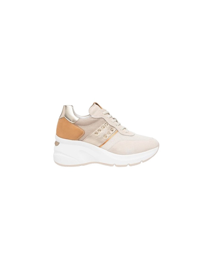 SNEAKERS NEROGIARDINI DONNA VELOUR YOGURT T.RETE CHIC 1 OSSO 1 ETOILE MIELE T.BOSTON E512961D/714