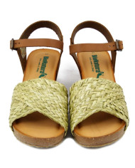 BIONATURA SANDALO CON ZEPPA DONNA 37A2275 SALVIA