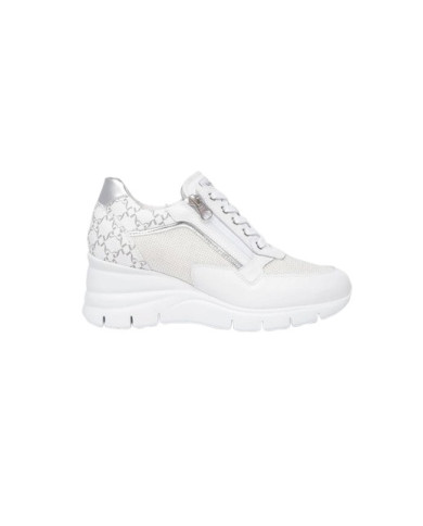 SNEAKERS NEROGIARDINI DONNA SKIPPER BIANCO T.RETE CHIC 1 BIANCO T.GIOVE BIANCO/GRIGIO E512940D/707