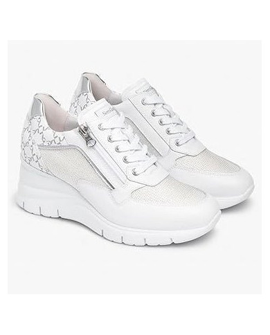 SNEAKERS NEROGIARDINI DONNA SKIPPER BIANCO T.RETE CHIC 1 BIANCO T.GIOVE BIANCO/GRIGIO E512940D/707