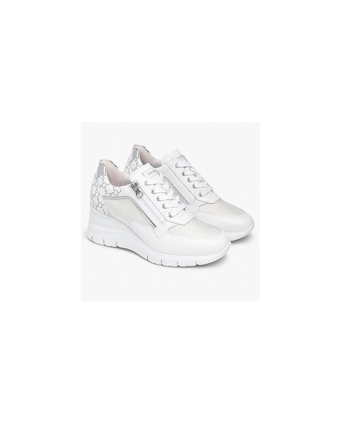 SNEAKERS NEROGIARDINI DONNA SKIPPER BIANCO T.RETE CHIC 1 BIANCO T.GIOVE BIANCO/GRIGIO E512940D/707