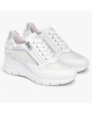 SNEAKERS NEROGIARDINI DONNA SKIPPER BIANCO T.RETE CHIC 1 BIANCO T.GIOVE BIANCO/GRIGIO E512940D/707