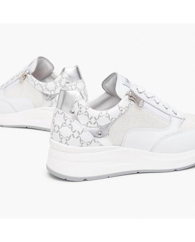 SNEAKERS NEROGIARDINI DONNA SKIPPER BIANCO T.RETE CHIC 1 BIANCO T.GIOVE BIANCO/GRIGIO E512940D/707