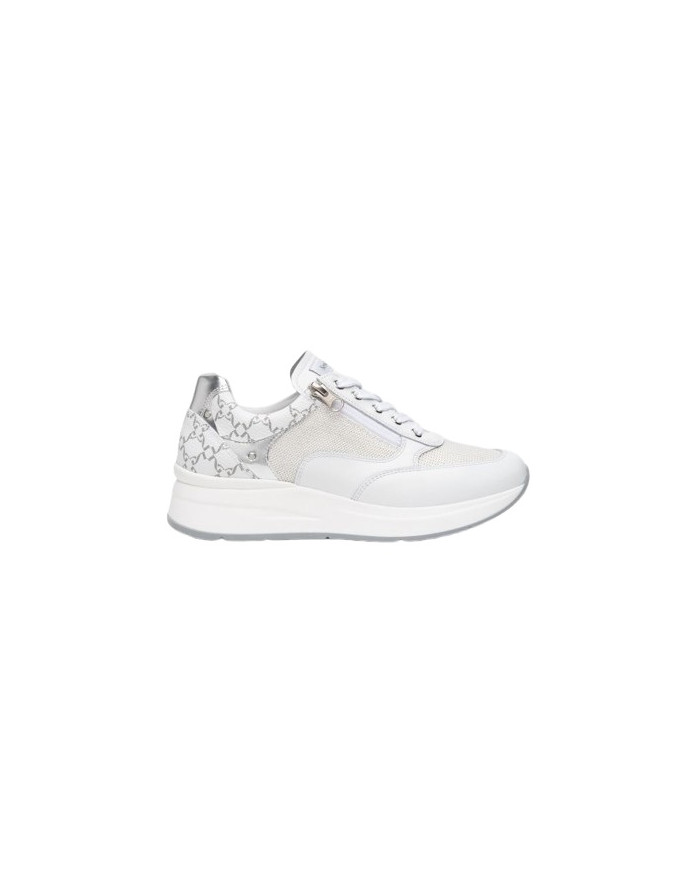 SNEAKERS NEROGIARDINI DONNA SKIPPER BIANCO T.RETE CHIC 1 BIANCO T.GIOVE BIANCO/GRIGI E512930D/707