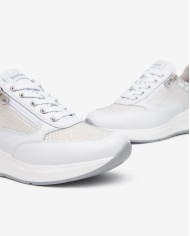SNEAKERS NEROGIARDINI DONNA SKIPPER BIANCO T.RETE CHIC 1 BIANCO T.GIOVE BIANCO/GRIGI E512930D/707