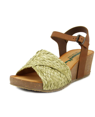 BIONATURA SANDALO CON ZEPPA DONNA 37A2275 SALVIA