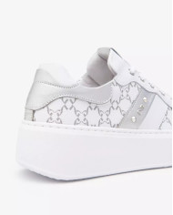SNEAKERS NEROGIARDINI DONNA SKIPPER BIANCO T.GIOVE BIANCO/GRIGI ETOILE ARGENTO PU.GUATEM E513080D/707