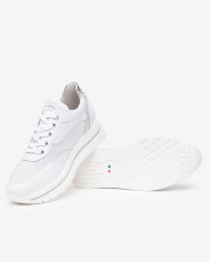 SNEAKERS NEROGIARDINI DONNA SKIPPER BIANCO SKIPPER BIANCO VELOUR NEVE MONET COLOR BIANCO E512902D/707