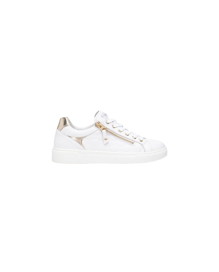 SNEAKERS NEROGIARDINI DONNA SKIPPER BIANCO SKIPPER BIANCO T.BRILL PLATINO 6074 TR MALAGA E513001D/707