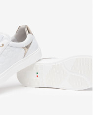 SNEAKERS NEROGIARDINI DONNA SKIPPER BIANCO SKIPPER BIANCO T.BRILL PLATINO 6074 TR MALAGA E513001D/707