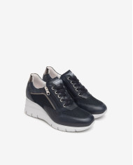 SNEAKERS NEROGIARDINI DONNA PREMIUM BLU T.WAVE BLU NOTTE 510 GRACE BLU/GRIGIO T.BRILL E512940D/200