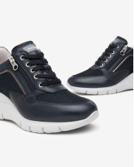 SNEAKERS NEROGIARDINI DONNA PREMIUM BLU T.WAVE BLU NOTTE 510 GRACE BLU/GRIGIO T.BRILL E512940D/200