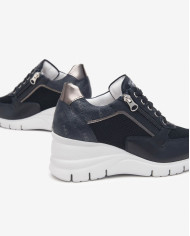 SNEAKERS NEROGIARDINI DONNA PREMIUM BLU T.WAVE BLU NOTTE 510 GRACE BLU/GRIGIO T.BRILL E512940D/200