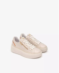 SNEAKERS NEROGIARDINI DONNA DOLLARINO BEIGE T.GLITTER GR.PLANET  PU.GUATEMALA E513081D/412