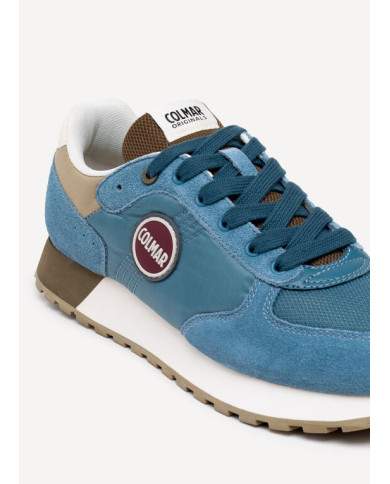 SNEAKERS COLMAR UOMO TRAVIS AUTHENTIC STONE BLUE-MILITARY GREEN-SAGE GREEN 061