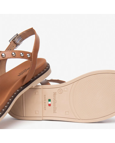 SANDALO NEROGIARDINI DONNA ARMENIA COGNAC TR TEULADA SABBIA E513480D/329