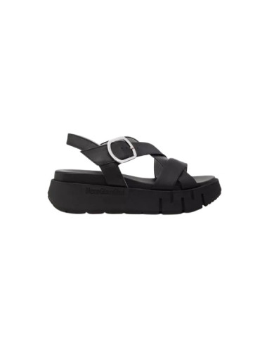 SANDALO CON ZEPPA NEROGIARDINI DONNA TAMIGI NERO TR VENEZIA E513696D/100