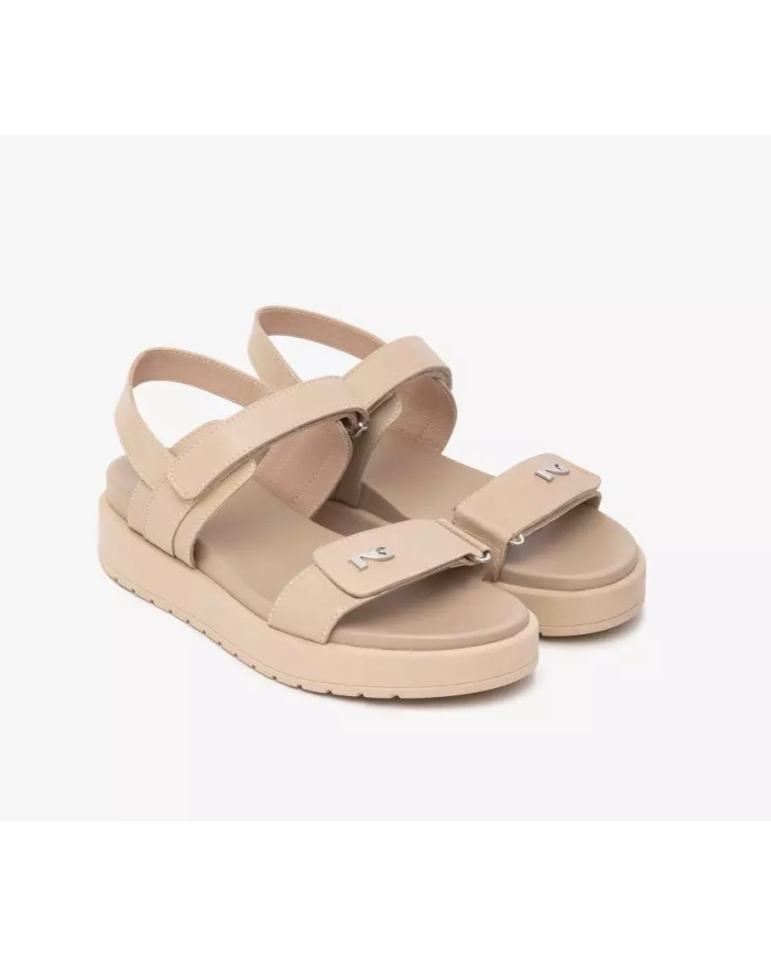 SANDALO CON ZEPPA NEROGIARDINI DONNA TAMIGI LINO TR PAMPLONA E513702D/453